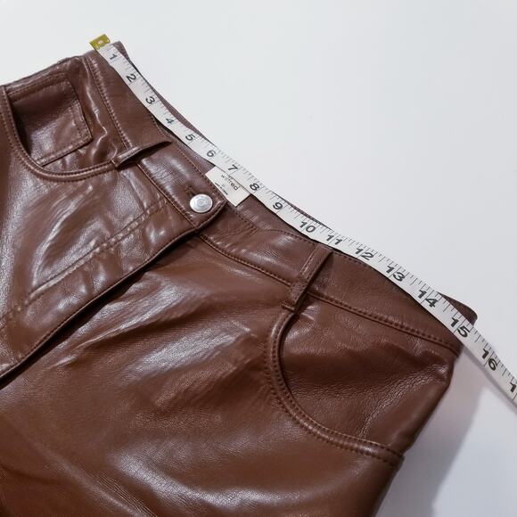 Aritzia Wilfred Soft Vegan Leather High Waisted Pants - Picture 6 of 13